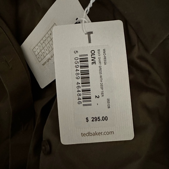 Ted Baker Ressa Oversized Shirt Dress in Olive size 6 Ted size 2 (see chart) - Picture 8 of 10